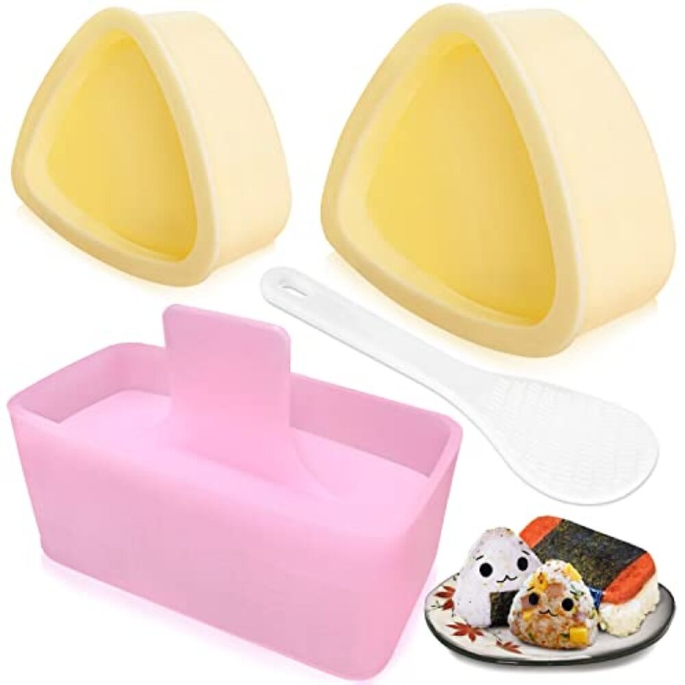 Onigiri Mold, 3 Pack Musubi Press Maker Triangle Rice Ball Mold Maker